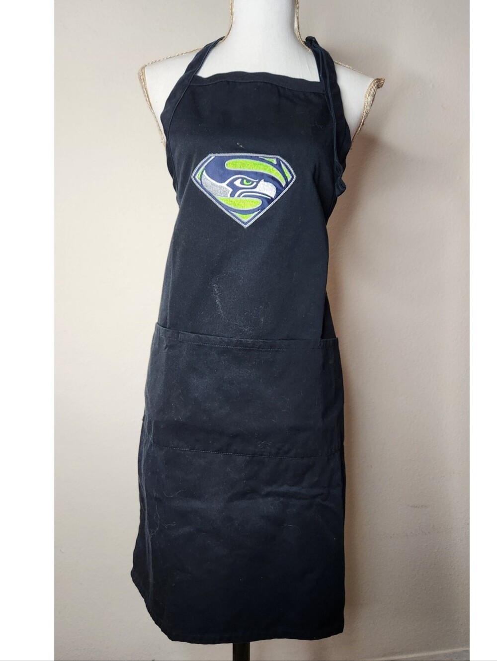 Seattle Seahawks Black Logo Apron